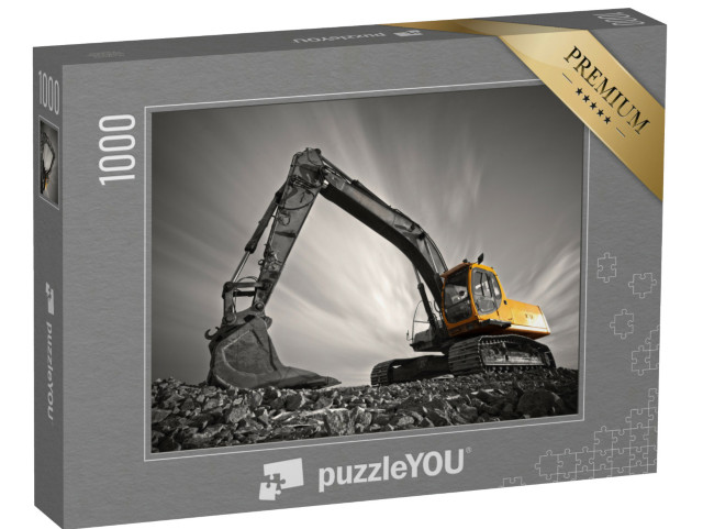 puzzle 1000 dílků „Bagr na kamenité půdě“