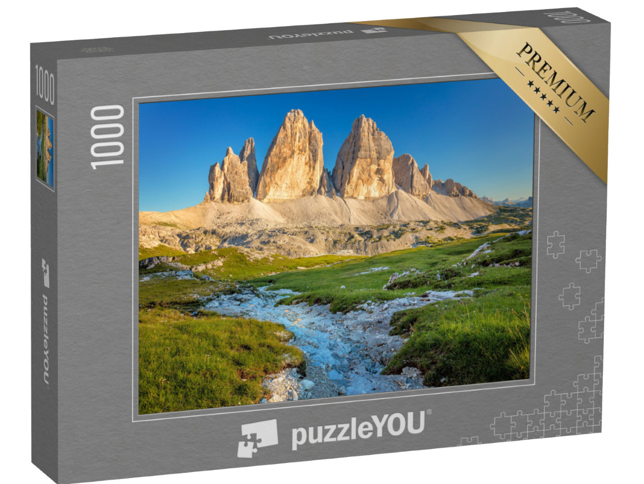 puzzle 1000 dílků „Slavné Tři vrcholy v Dolomitech, Itálie“