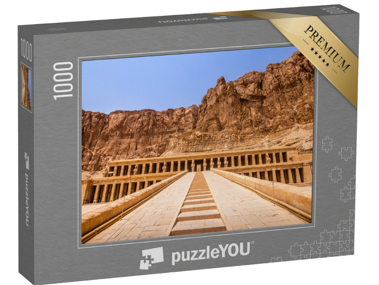 puzzle 1000 dílků „Hatšepsutin chrám na západním břehu Nilu u Luxoru, Egypt“