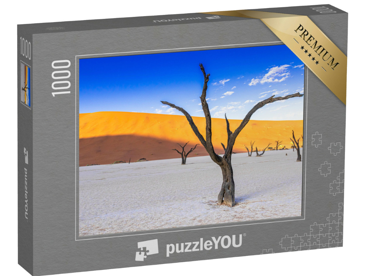 puzzle 1000 dílků „Působivá přírodní krajina: solná pánev v Deadvlei, Namibie“