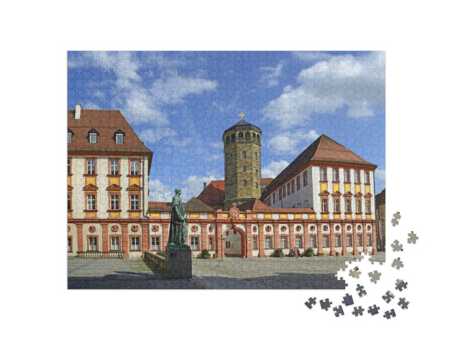 puzzle 1000 dílků „Starý zámek Bayreuth: Wagnerovy slavnosti v Bavorsku, Německo“