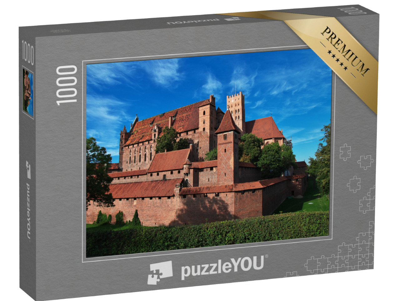 puzzle 1000 dílků „Malbork je křižácký hrad v Polsku.“