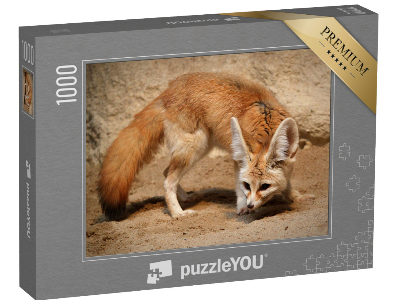 puzzle 1000 dílků „Liška obecná na lovu“
