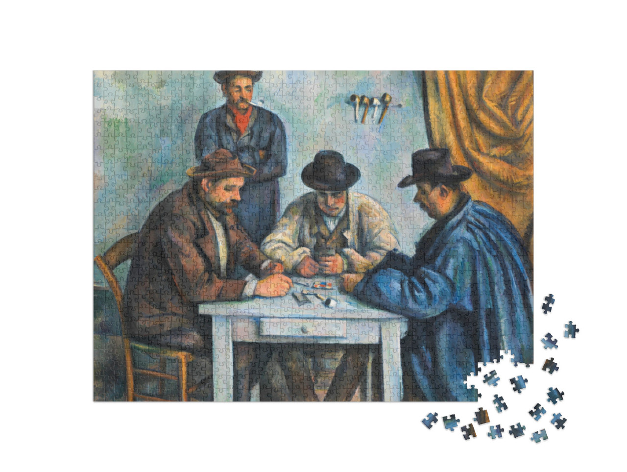 puzzle 1000 dílků „Paul Cézanne - Hráči karet“