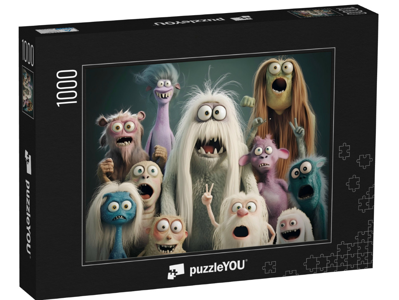 puzzle 1000 dílků „Klan monster“