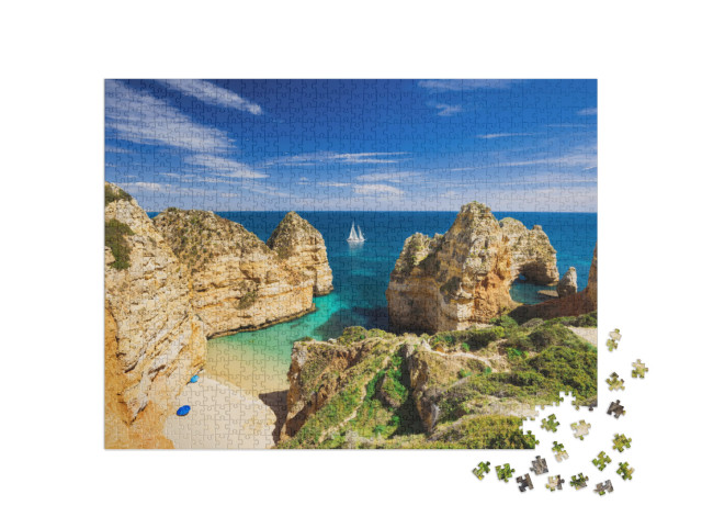 puzzle 1000 dílků „Krásná zátoka, Algarve, Portugalsko“