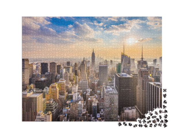 puzzle 2000 dílků „Panorama New Yorku“