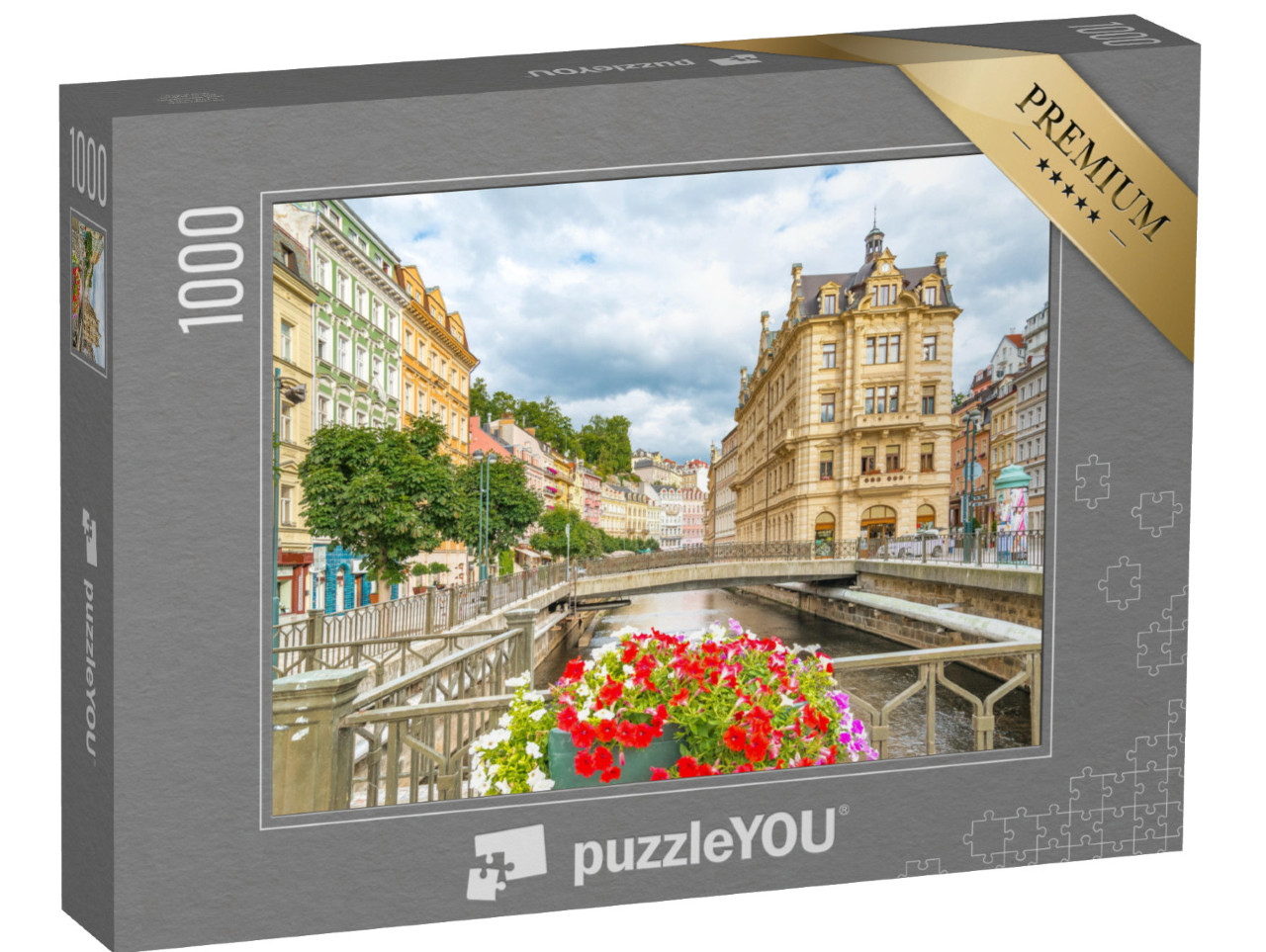 puzzle 1000 dílků „Karlovy Vary: světoznámé město s minerálními prameny“