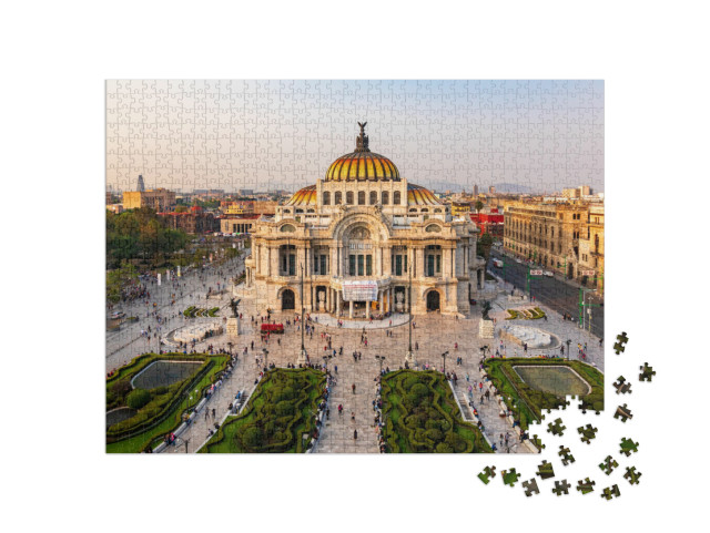 puzzle 1000 dílků „Palacio De Bellas Artes, Mexico City“