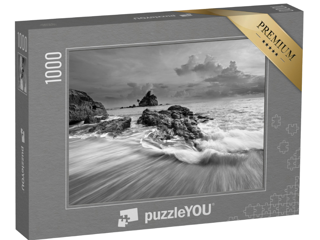 puzzle 1000 dílků „Pohyby moře na pláži“