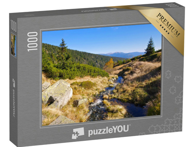 puzzle 1000 dílků „Vodopád na řece Labe, Krkonoše, Česká republika“