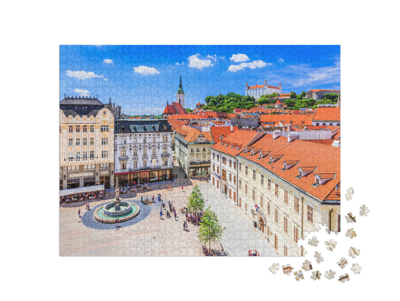 puzzle 1000 dílků „Dojmy z Bratislavy, hlavního města Slovenska“