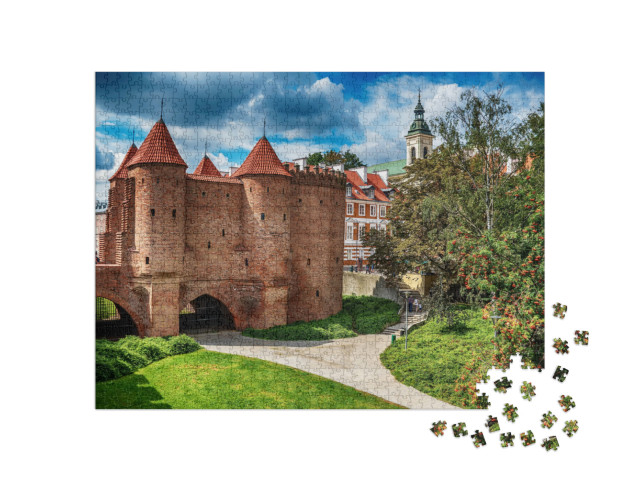puzzle 1000 dílků „Varšavský barbakán, Polsko“