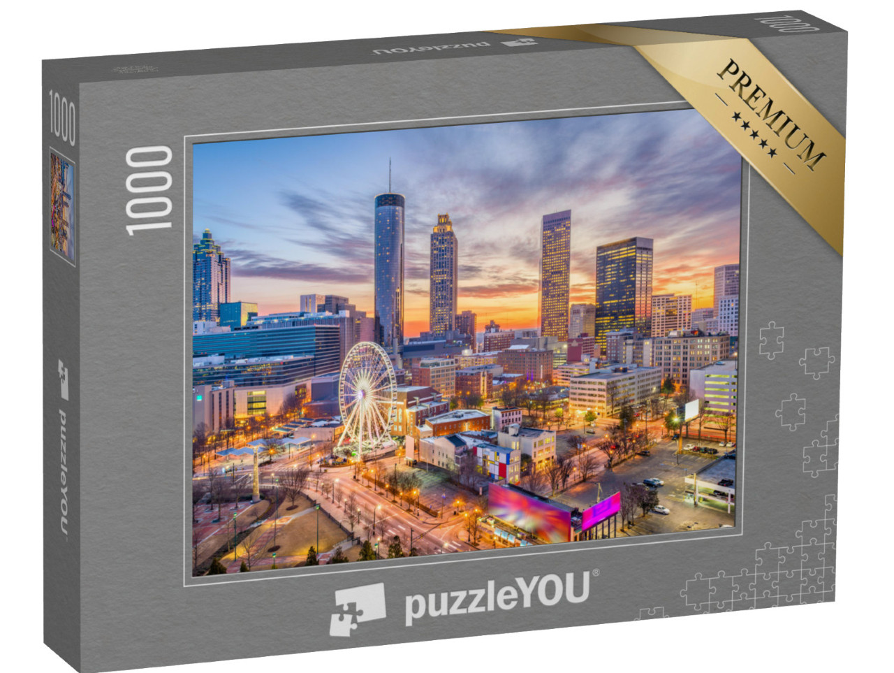 puzzle 1000 dílků „Panorama Atlanty ve státě Georgia, USA“