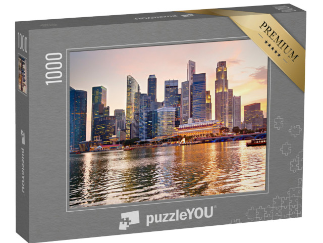 puzzle 1000 dílků „Singapurské panorama při západu slunce“