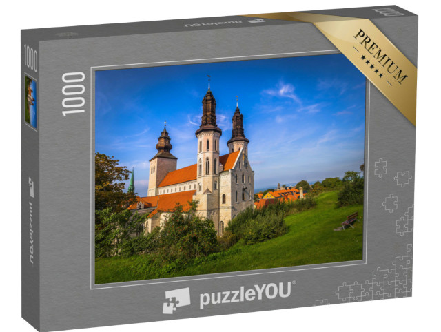 puzzle 1000 dílků „Katedrála ve starém městě Visby na Gotlandu, Švédsko“