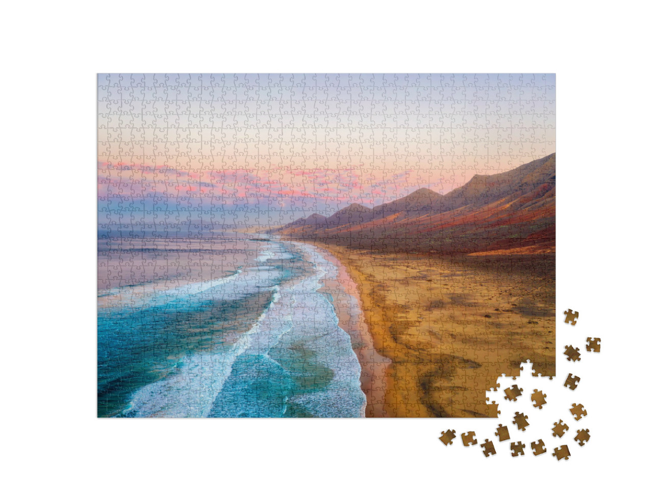 puzzle 1000 dílků „Pláž Cofete na jižním cípu ostrova Fuerteventura“