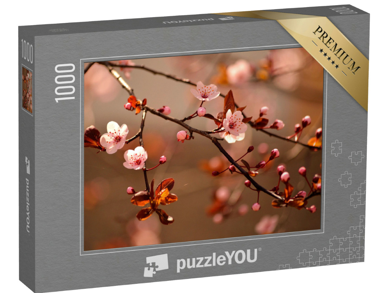 puzzle 1000 dílků „Japonský třešňový květ, známý také jako sakura“
