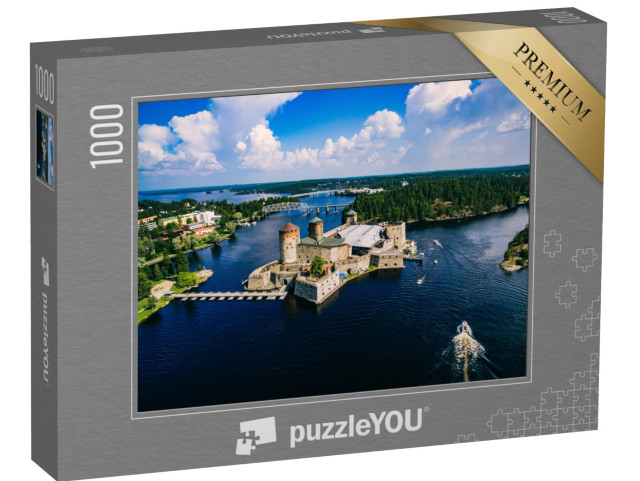 puzzle 1000 dílků „Středověký hrad Olavinlinna v Savonlinně, Finsko“