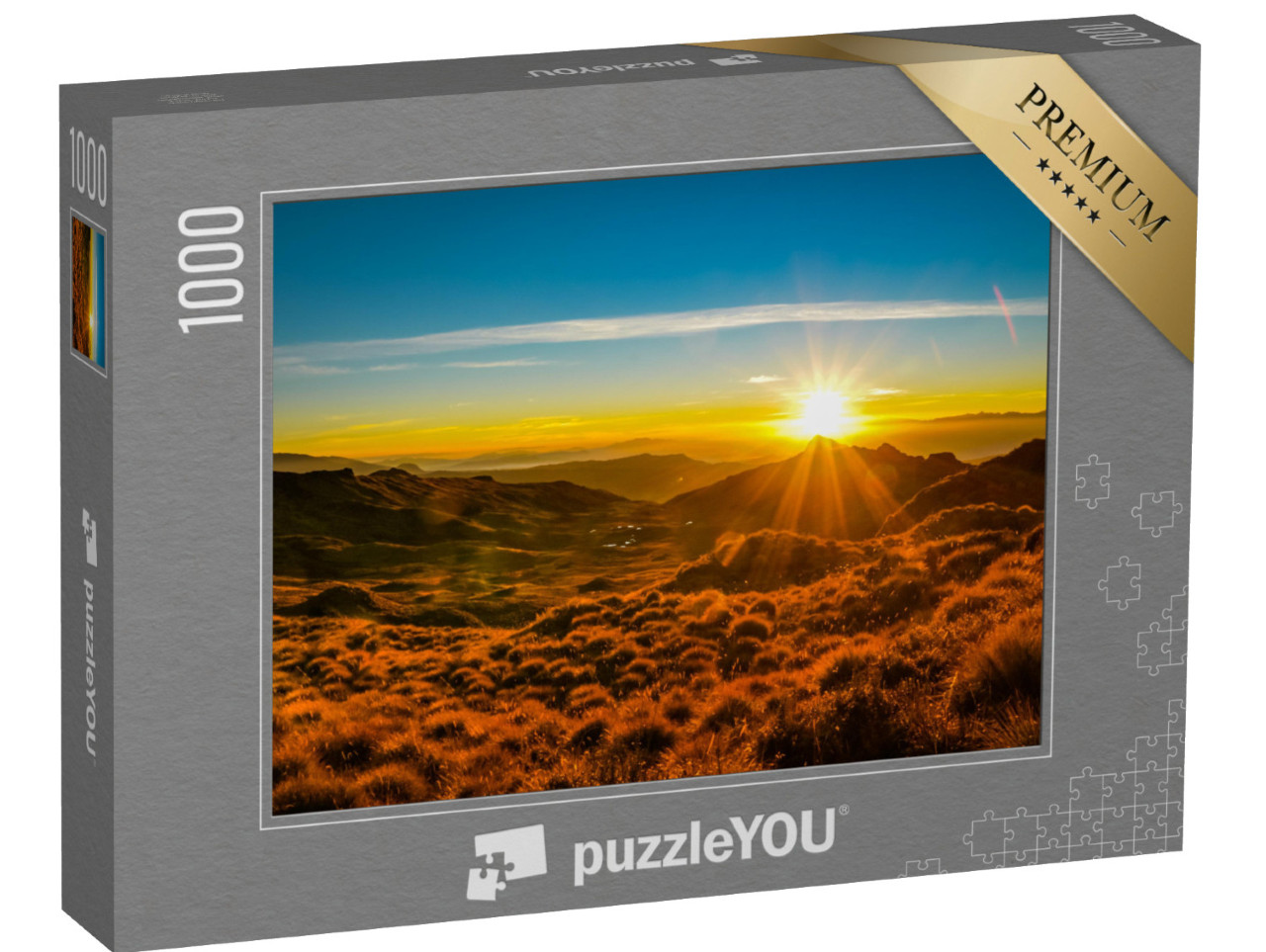 puzzle 1000 dílků „Hora Giluwe a okolní kopce v Papui-Nové Guineji“