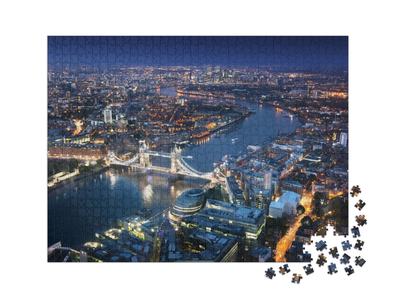 puzzle 1000 dílků XXL „Noční Londýn“