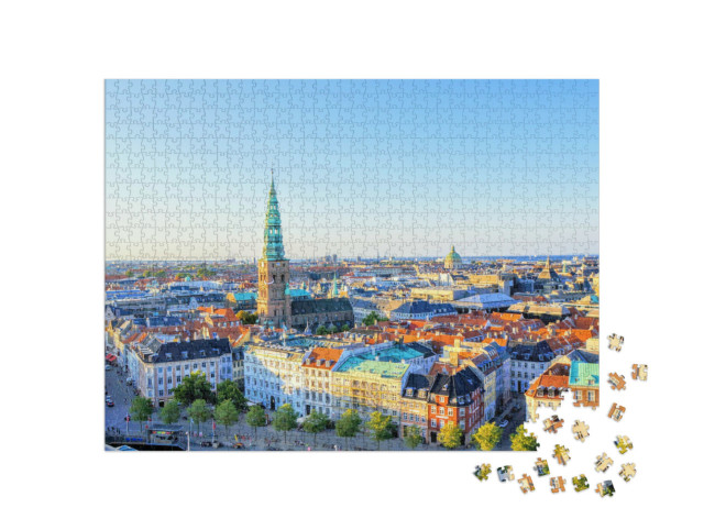 puzzle 1000 dílků „Krajina Kodaně, Dánsko“