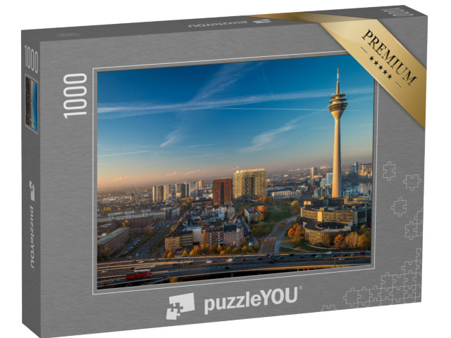 puzzle 1000 dílků „Televizní věž v Düsseldorfu, Německo“