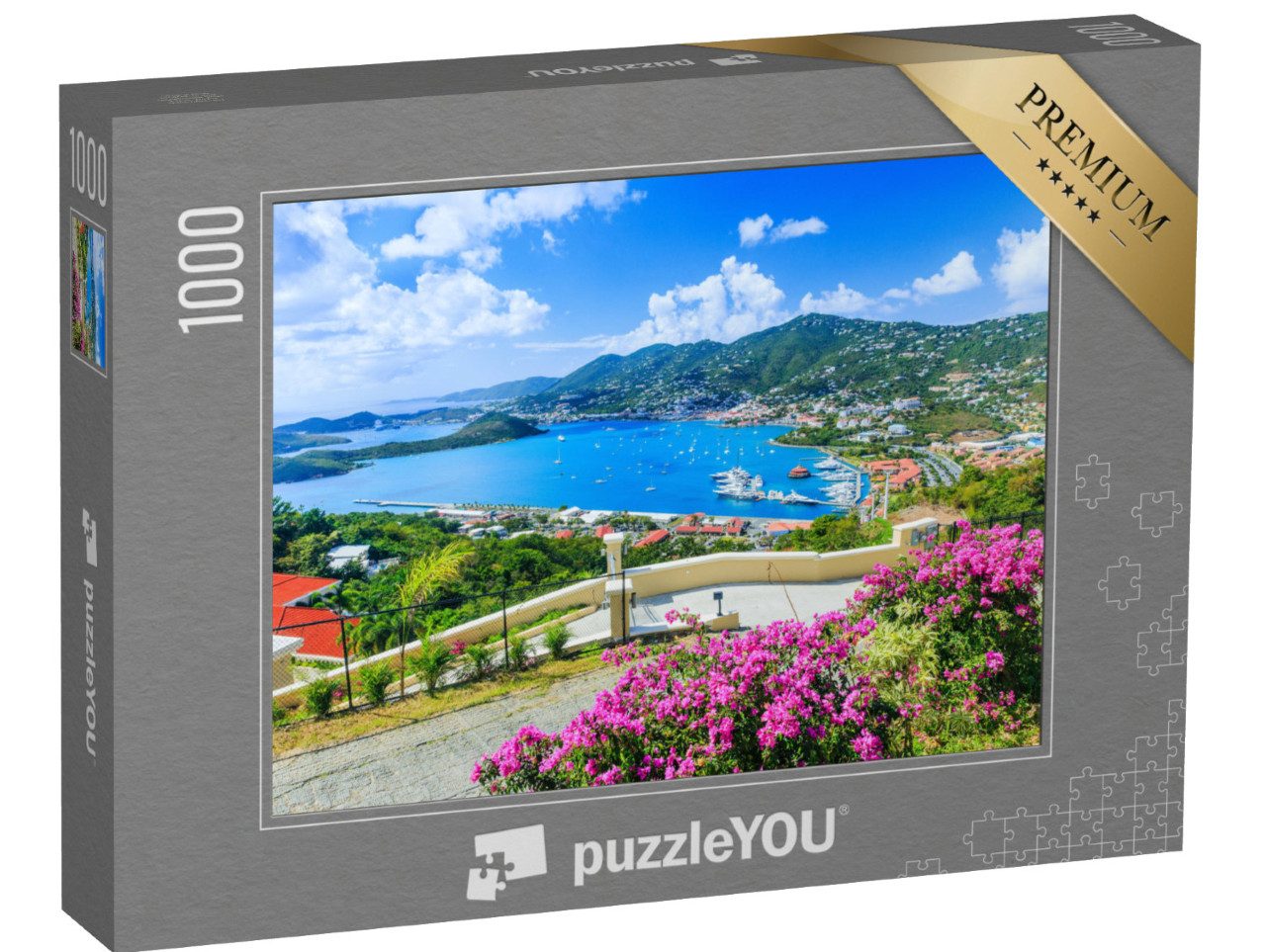 puzzle 1000 dílků „Karibik, Svatý Tomáš Americké Panenské ostrovy“