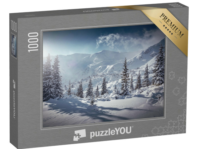 puzzle 1000 dílků „Zimní krajina“