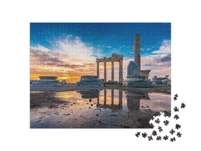 puzzle 1000 dílků „Apollónův chrám ve městě Side, Antalya“