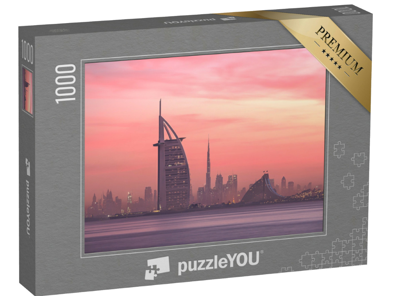 puzzle 1000 dílků „Dubajské panorama od pláže Jumeirah po centrum města“