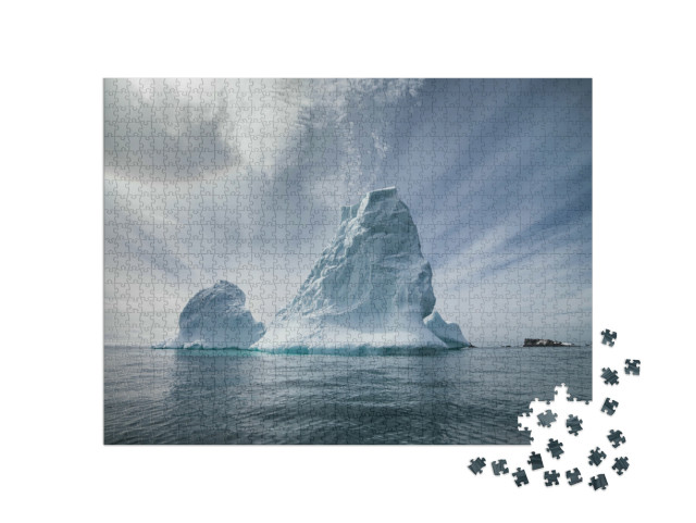 puzzle 1000 dílků „Antarktida a ledovcové krajiny, polární oblasti Země“