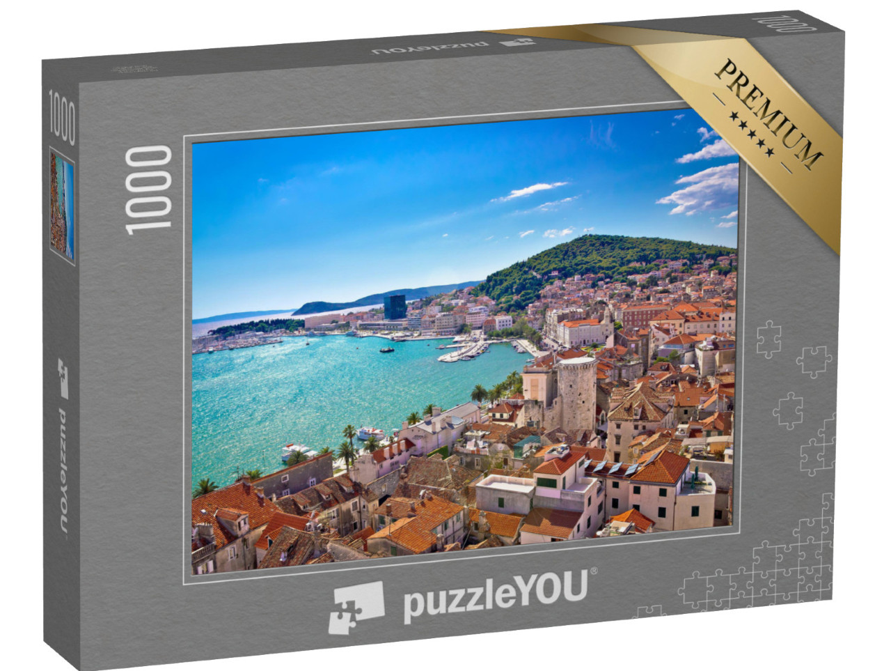 puzzle 1000 dílků „Letecký pohled na Split, Chorvatsko“