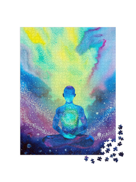 puzzle 1000 dílků „Barevný obrázek pro meditaci“
