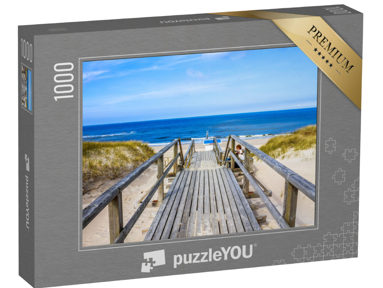 puzzle 1000 dílků „Cesta na pláž ve Westerlandu, Sylt“