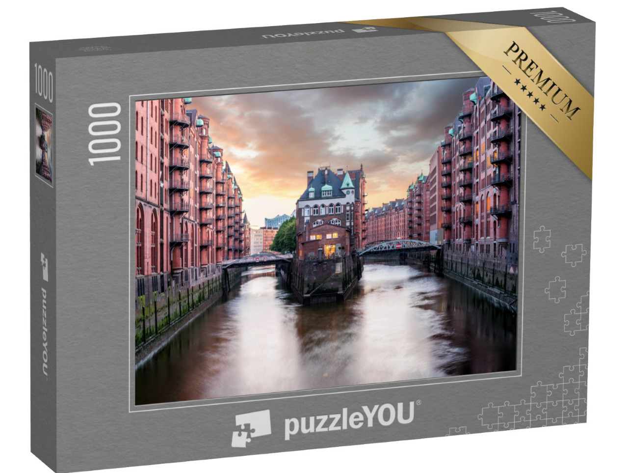 puzzle 1000 dílků „Hamburská skladištní čtvrť“