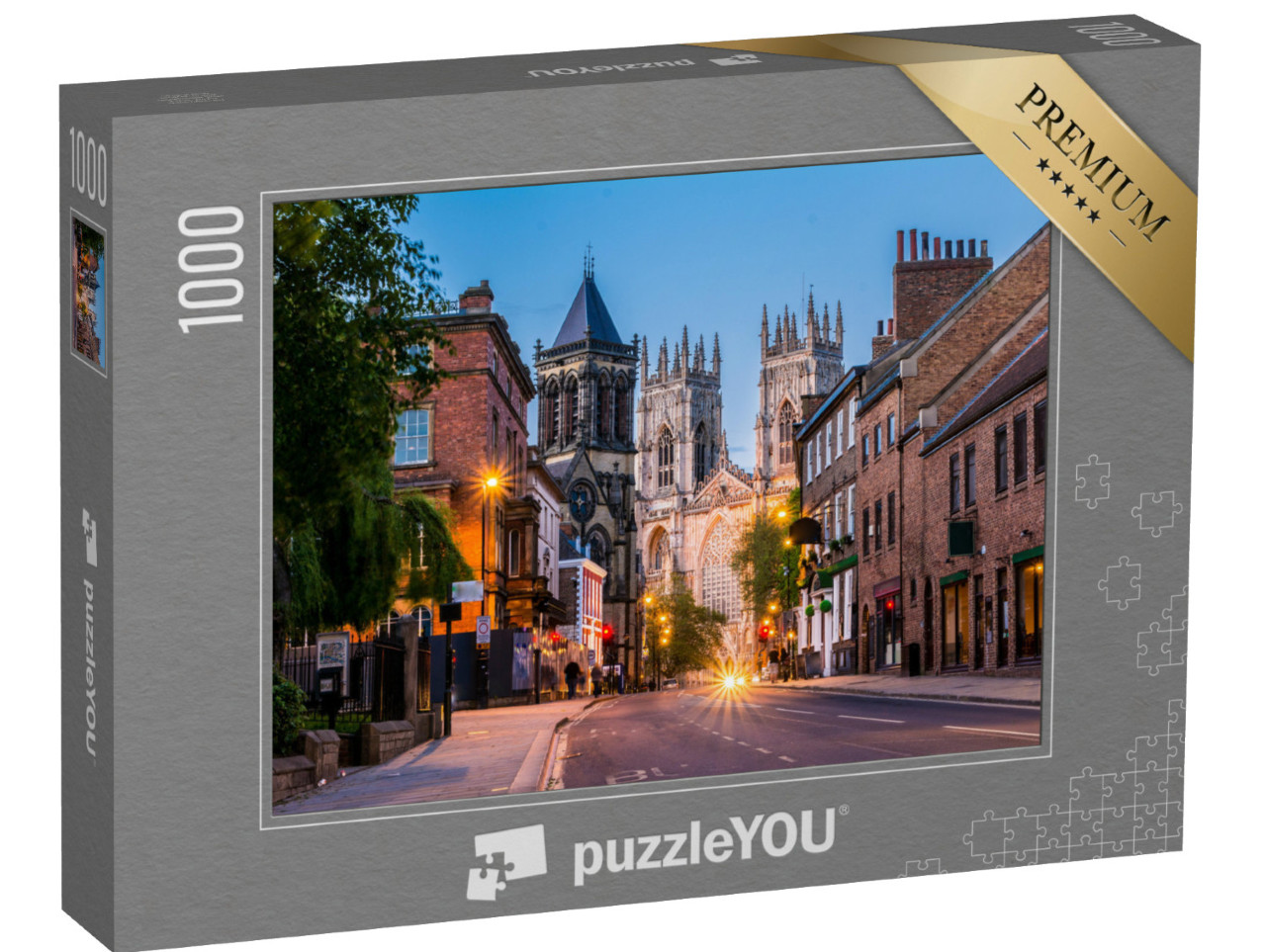 puzzle 1000 dílků „Večerní pohled na York Minster, Anglie“