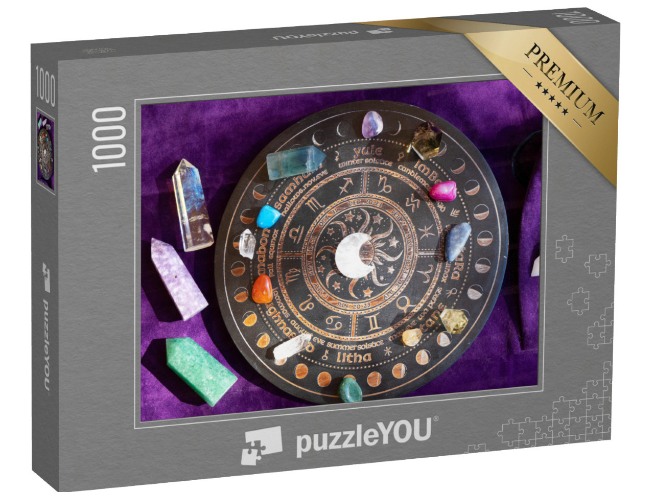 puzzle 1000 dílků „Drahé kameny pro znamení zvěrokruhu“