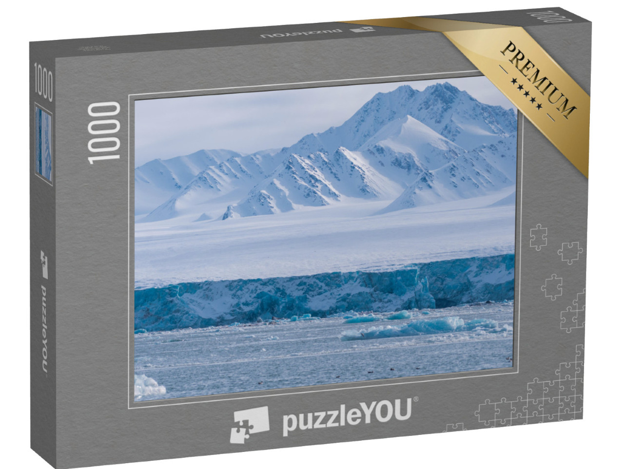 puzzle 1000 dílků „Led a ledovce při západu slunce, Špicberky, Norsko“