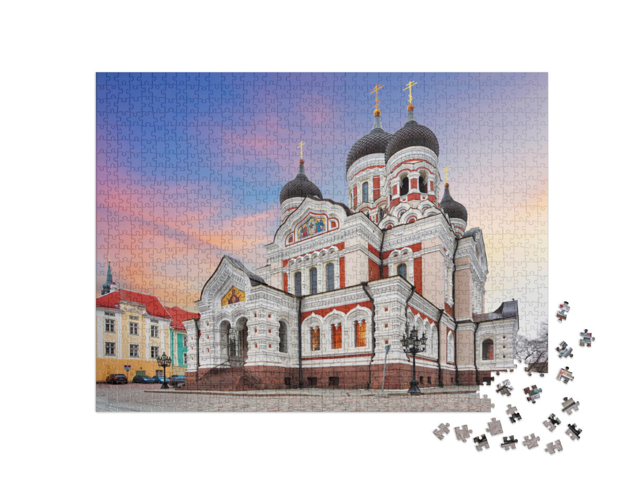 puzzle 1000 dílků „Katedrála Alexandra Něvského, Tallinn, Estonsko“