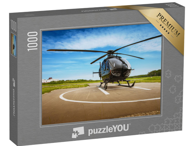 puzzle 1000 dílků „Vrtulník na přistávací ploše pro vrtulníky“