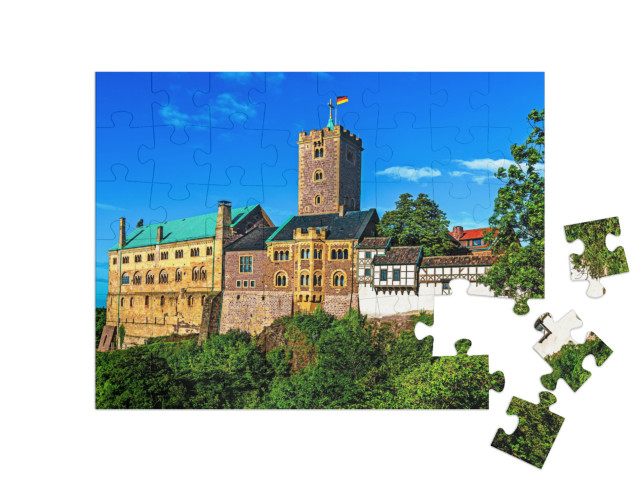 puzzle 48 dílků „Hrad Wartburg v Eisenachu, Durynsko, Německo“