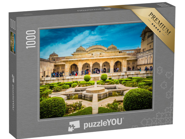 puzzle 1000 dílků „Šíš Mahal v pevnosti Amber, Džajpur“