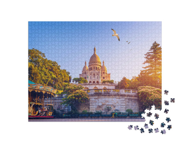 puzzle 1000 dílků „Bazilika Sacre Coeur, Paříž, Francie“