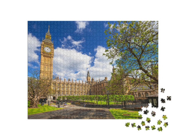 puzzle 1000 dílků „Big Ben a Westminsterský palác v Londýně, Anglie“