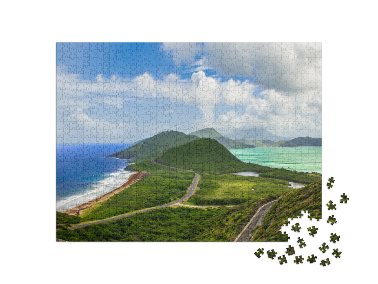 puzzle 1000 dílků „Svatý Kryštof a Nevis, Karibik“