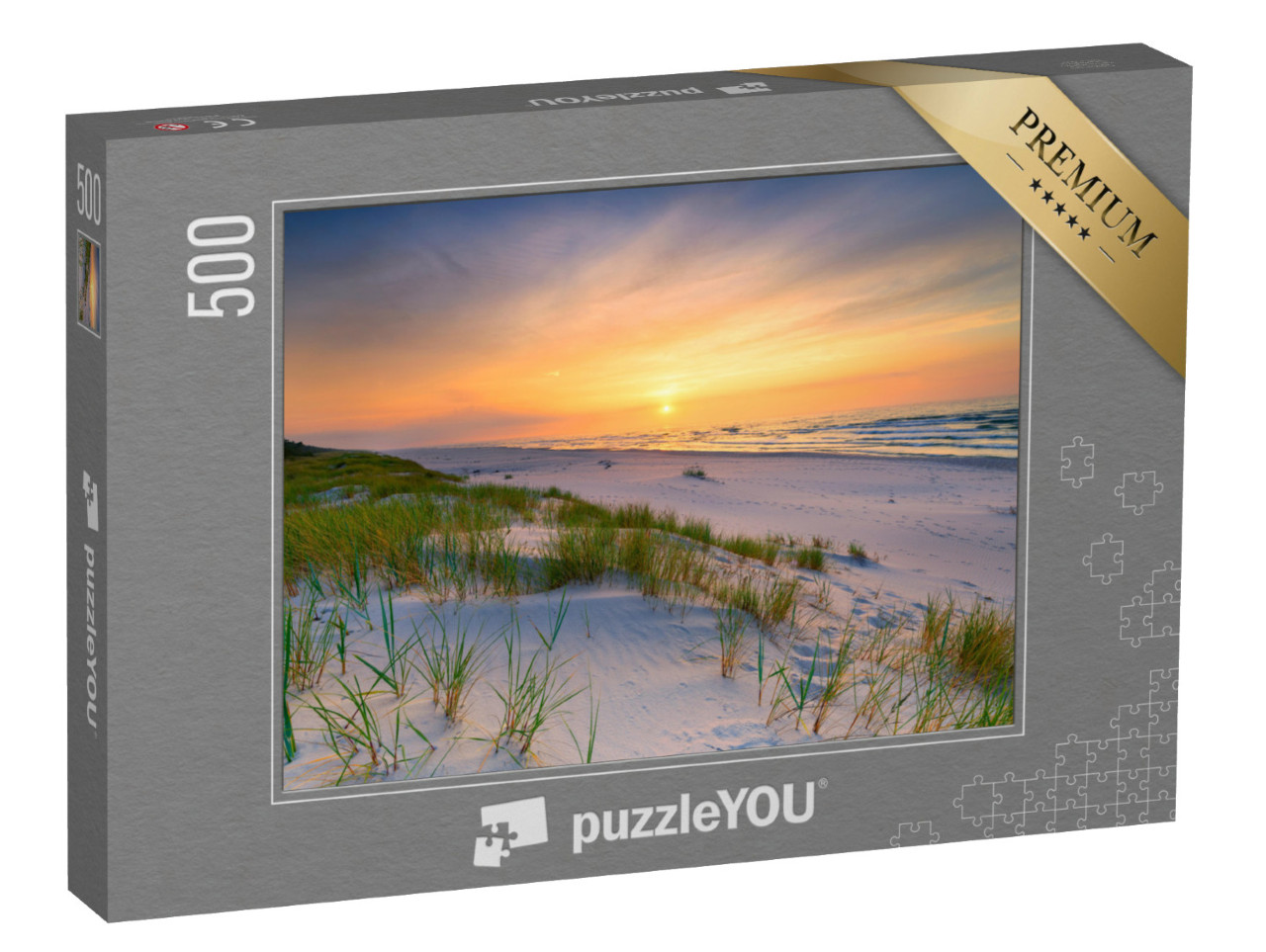 puzzle 500 dílků „Západ slunce nad pláží Baltského moře“