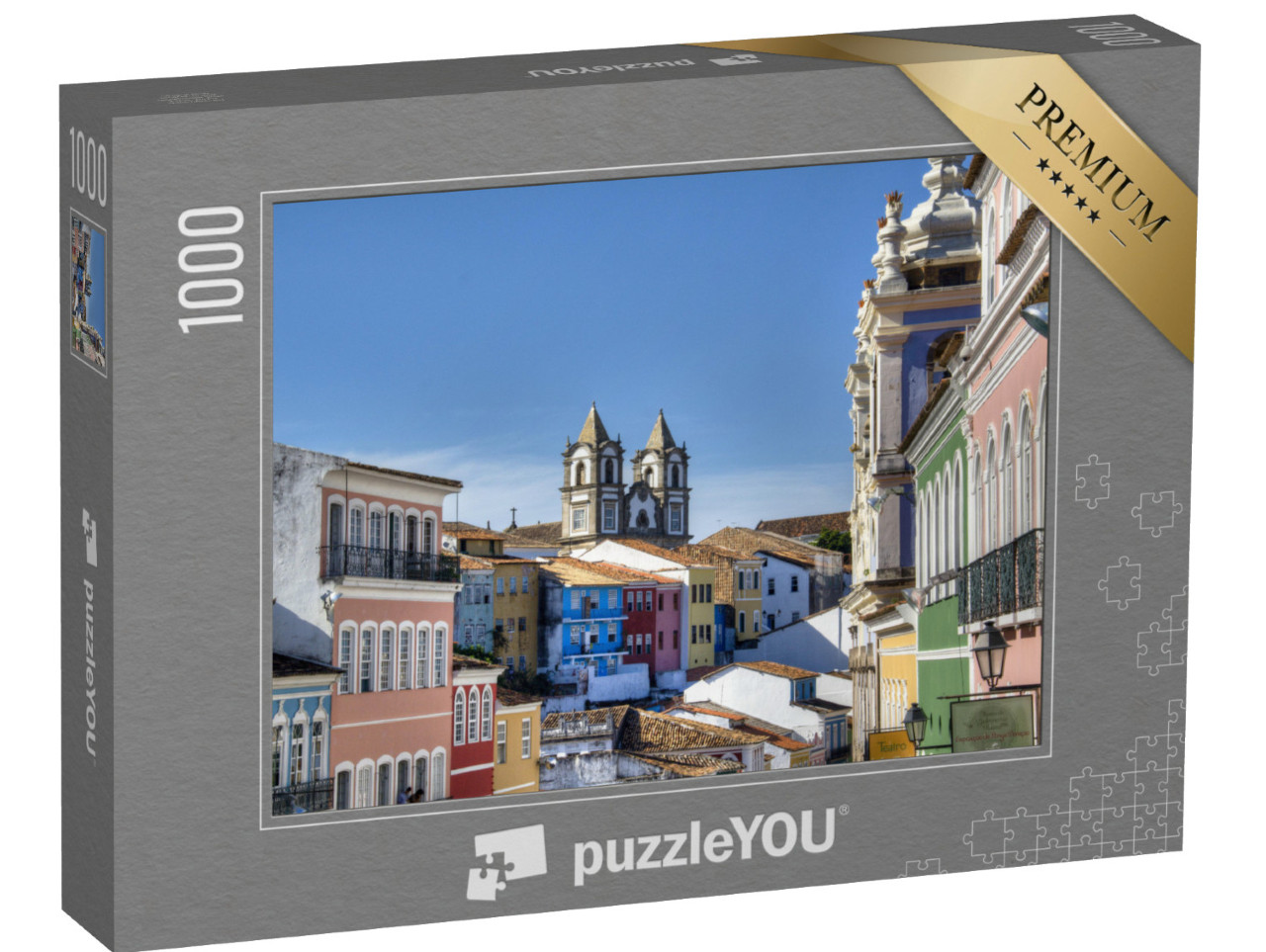 puzzle 1000 dílků „Historické centrum města Salvador v Brazílii“