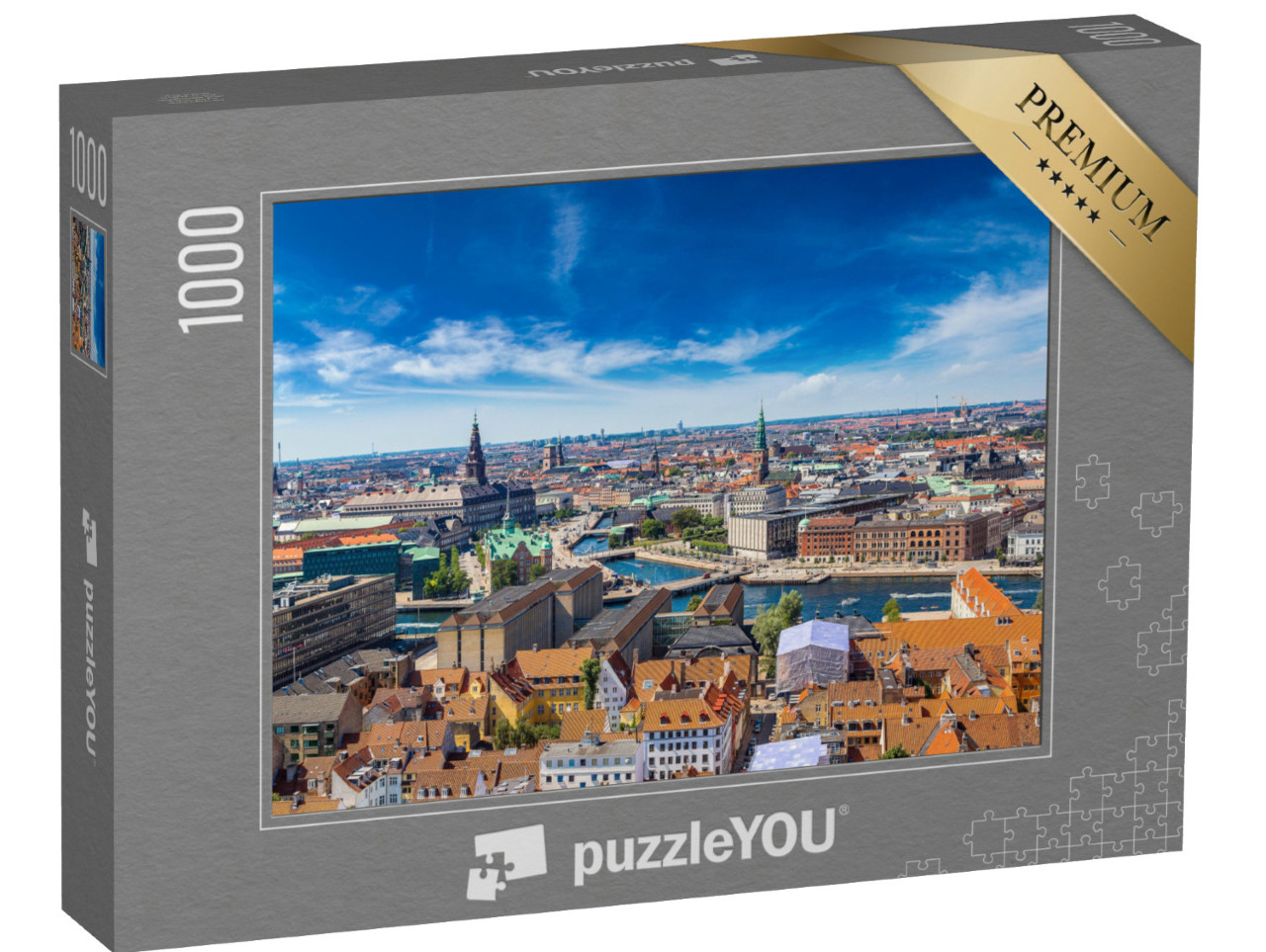 puzzle 1000 dílků „Krásný letní den v Kodani“