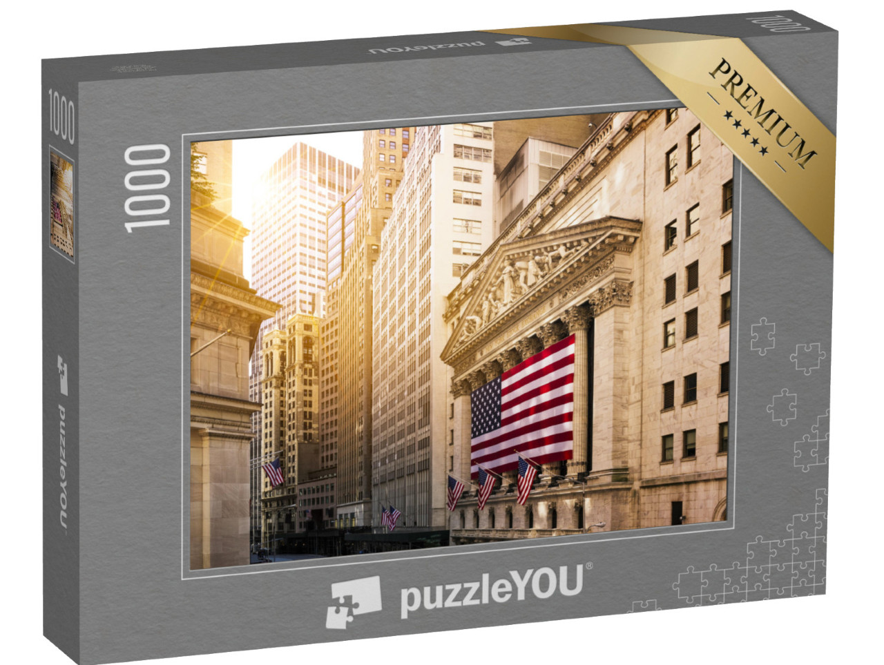 puzzle 1000 dílků „Světlo na Wall Street, New York“